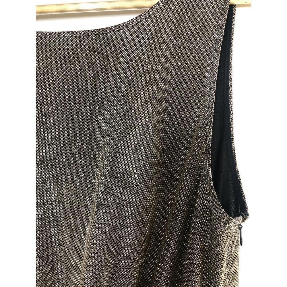 Carolina Ritzler Mae Jumpsuit Shimmer Sleeveless Silver M - Picture 7 of 13